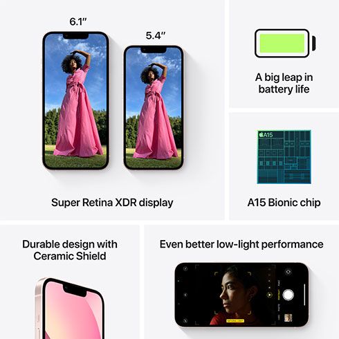 Apple iPhone 13, 256GB, růžová, Třída C - použité zboží, záruka 12 měsíců Apple iPhone 13, 256GB, růžová, Třída C - použité zboží, záruka 12 měsíců