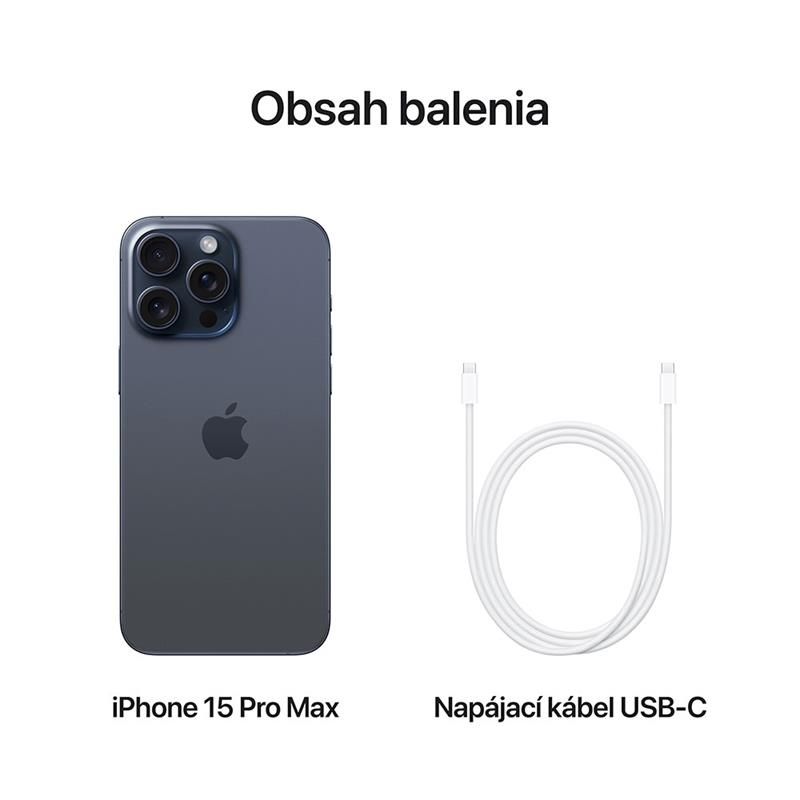 Apple iPhone 15 Pro Max 256GB, blue titanium, Třída B – použité zboží, záruka 12 měsíců Apple iPhone 15 Pro Max 256GB, blue titanium, Třída B – použité zboží, záruka 12 měsíců