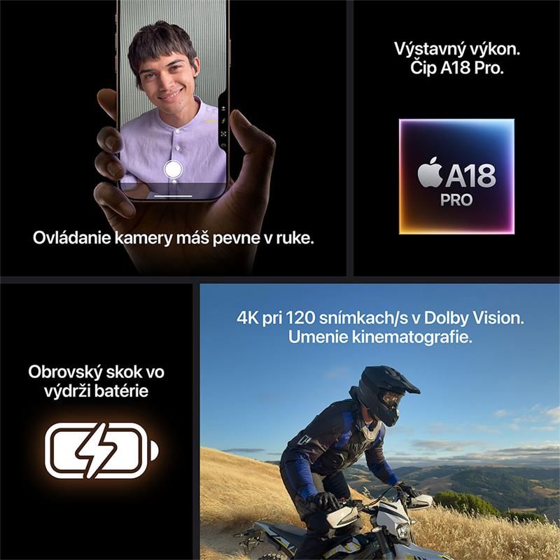 iPhone 16 Pro 128 GB biely titán *Nový z výkupu* iPhone 16 Pro 128 GB biely titán *Nový z výkupu*