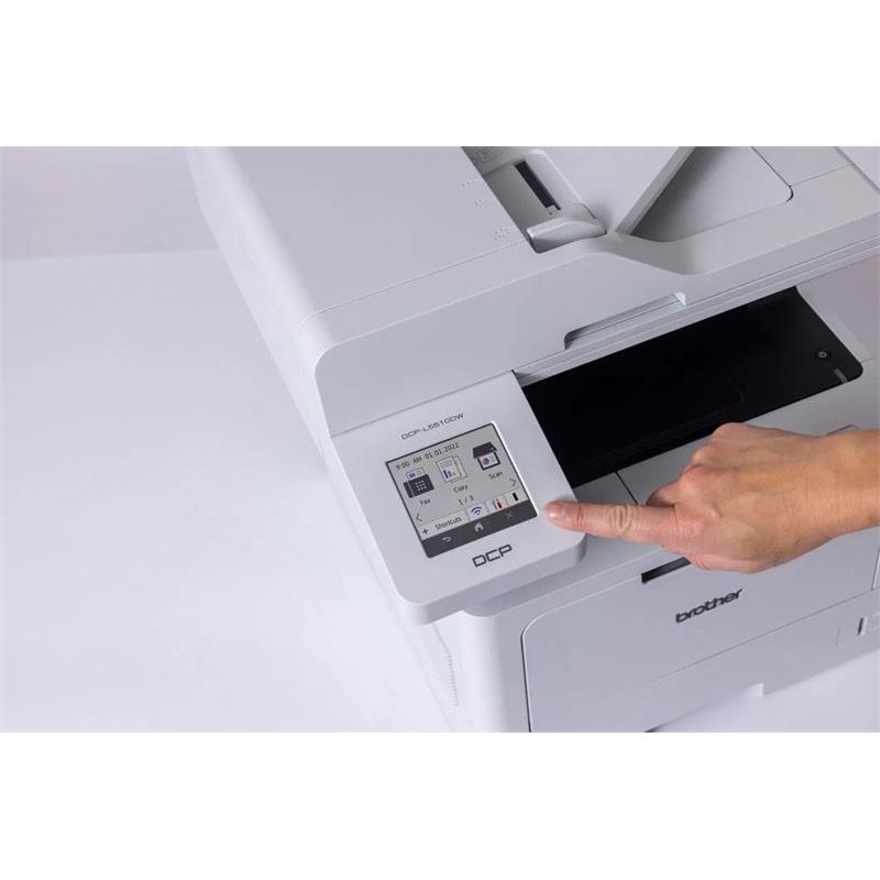 Brother DCP-L5510DW, A4 laser MFP, print/scan/copy, 48 strán/min, 1200x1200, duplex, USB 2.0, LAN, Wifi Brother DCP-L5510DW, A4 laser MFP, print/scan/copy, 48 strán/min, 1200x1200, duplex, USB 2.0, LAN, Wifi