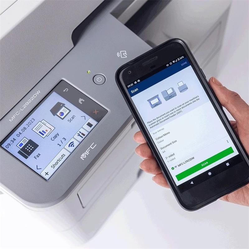 Brother MFC-L2922DW, A4 laser MFP, print/scan/copy/fax, 34 strán/min, 600x600, duplex, USB 2.0, LAN, WiFi Brother MFC-L2922DW, A4 laser MFP, print/scan/copy/fax, 34 strán/min, 600x600, duplex, USB 2.0, LAN, WiFi