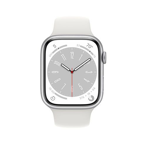 Apple Watch Series 8 GPS 45 mm pouzdro ze stříbrného hliníku *Použitý s DPH – Třída C* Apple Watch Series 8 GPS 45 mm pouzdro ze stříbrného hliníku *Použitý s DPH – Třída C*