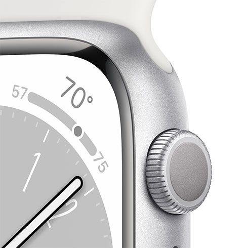 Apple Watch Series 8 GPS 45 mm pouzdro ze stříbrného hliníku *Použitý s DPH – Třída C* Apple Watch Series 8 GPS 45 mm pouzdro ze stříbrného hliníku *Použitý s DPH – Třída C*