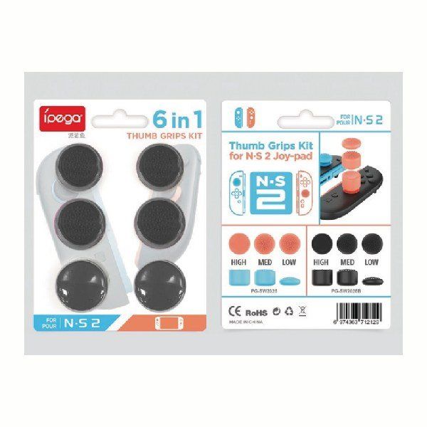 iPega SW2026B Silikónové Krytky JoyCon Ovládače pre Nintendo Switch 2, 6ks, black iPega SW2026B Silikónové Krytky JoyCon Ovládače pre Nintendo Switch 2, 6ks, black