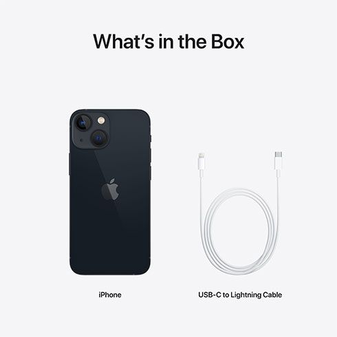 iPhone 13 mini 128 GB polnoční *Použitý s DPH – Třída B* iPhone 13 mini 128 GB polnoční *Použitý s DPH – Třída B*
