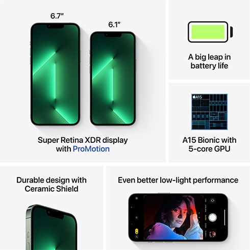 iPhone 13 Pro 128 GB alpská zelená *Použitý s DPH – Třída C* iPhone 13 Pro 128 GB alpská zelená *Použitý s DPH – Třída C*