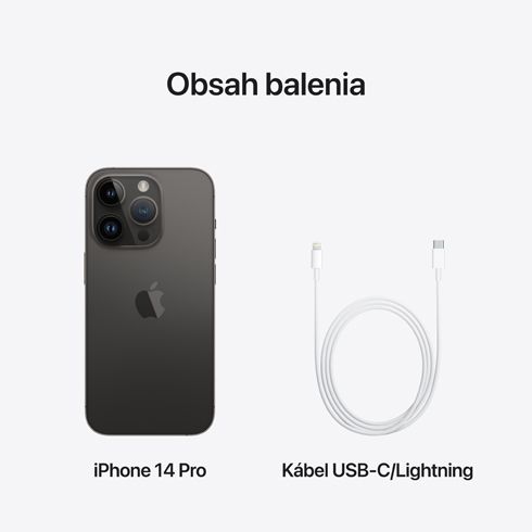 iPhone 14 Pro 128 GB kosmická černá *Použitý s DPH – Třída C* iPhone 14 Pro 128 GB kosmická černá *Použitý s DPH – Třída C*