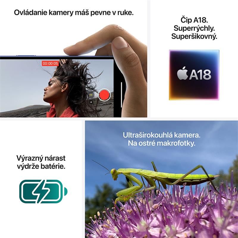iPhone 16 128 GB růžová *Nový z výkupu*