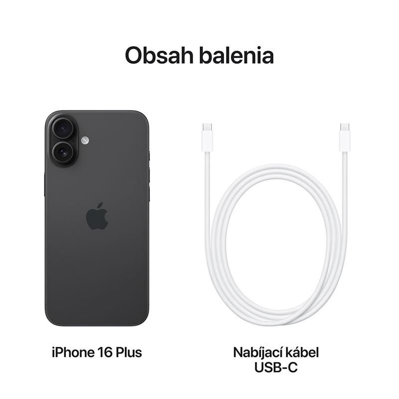 iPhone 16 Plus 128 GB černá *Použitý s DPH – Třída A* iPhone 16 Plus 128 GB černá *Použitý s DPH – Třída A*