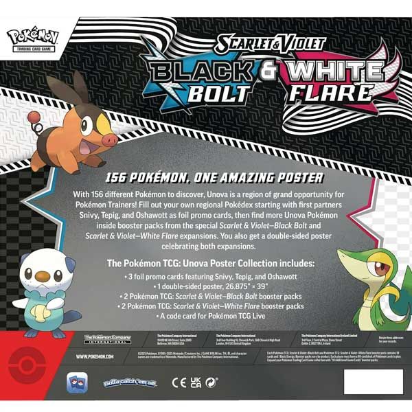 Kartová hra Pokémon TCG: Scarlet & Violet Bolt & White Flare Unova Poster Collection (Pokémon)