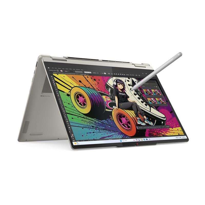 Lenovo IdeaPad Yoga 7 2in1 14AKP10 Ryzen AI 7 350 24GB 1TB-SSD 14.0"2.8K OLED GL Touch IntegRadeon PEN DOS Seashell