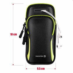 Sportovní pouzdro Swissten Armbag, černé na playgosmart.cz