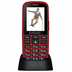 Evolveo EasyPhone EG, red + nabíjecí stojan na playgosmart.cz