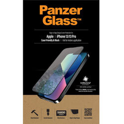 Ochranné temperované sklo PanzerGlass Case Friendly pro Apple iPhone 13/13 Pro, černé na playgosmart.cz