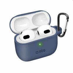 SBS Silikonové pouzdro pro Apple AirPods 3, modré na playgosmart.cz