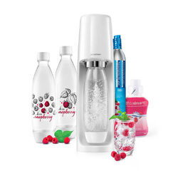 SodaStream Spirit Love Raspberry Megapack, bílý na playgosmart.cz