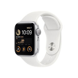 Apple Watch SE GPS 44mm Silver Aluminium Case with White Sport Band na playgosmart.cz
