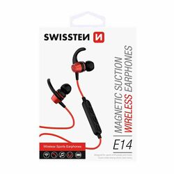 Bluetooth sluchátka Swissten Active, červené na playgosmart.cz