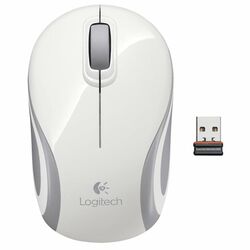 Kancelářská myš Logitech Wireless Mini Mouse M187, white na playgosmart.cz