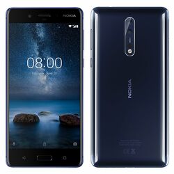 Nokia 8, Dual SIM, 64GB | 
 Blue, Třída A-použité, záruka 12 měsíců na playgosmart.cz