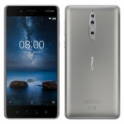 Nokia 8, Dual SIM, 64GB | 
 Steel-nové zboží, neotevřené balení na playgosmart.cz