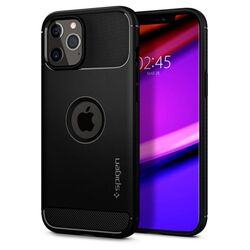 Pouzdro Spigen Rugged Armor pro Apple iPhone 12 Pro Max, černé na playgosmart.cz