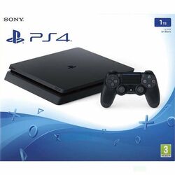 Sony PlayStation 4 Slim 1TB, jet black-Použitý zboží, smluvní záruka 12 měsíců na playgosmart.cz