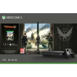 Xbox One X 1TB + Tom Clancys The Division 2 CZ na playgosmart.cz