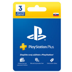 PlayStation Plus Gift Card 3 Month Membership SK na playgosmart.cz
