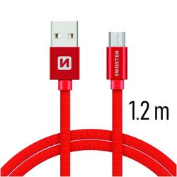 Datový kabel Swissten textilní s Micro-USB konektorem a podporou rychlonabíjení, Red Datový kabel Swissten textilní s Micro-USB konektorem a podporou rychlonabíjení, Red na playgosmart.cz