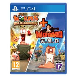 Worms Battlegrounds + Worms W.M.D[PS4]-BAZAR (použité zboží) na playgosmart.cz