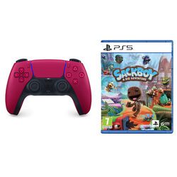 PlayStation 5 DualSense Wireless Controller, cosmic red + Sackboy: A Big Adventure CZ na playgosmart.cz