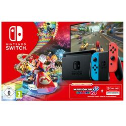 Nintendo Switch, neon + Mario Kart 8 Deluxe + Nintendo Switch Online 3 month subscription na playgosmart.cz