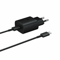 Samsung Travel Adapter 25W w/ USB-C cable, black - OPENBOX (Rozbalené zboží s plnou zárukou) na playgosmart.cz