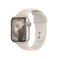 Apple Watch Series 9 GPS 41mm Starlight Aluminium Case with Starlight Sport Band - M/L na playgosmart.cz