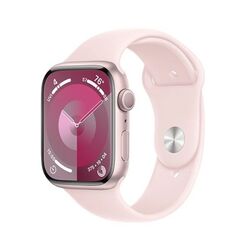 Apple Watch Series 9 GPS 45mm Pink Aluminium Case with Light Pink Sport Band - M/L na playgosmart.cz