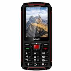 Evolveo StrongPhone W4, vodotěsný odolný Dual SIM telefon, černo-červený na playgosmart.cz