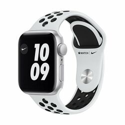 Apple Watch Nike SE GPS, 44mm Silver Aluminium Case with Pure Platinum/Black Nike Sport Band-Regular na playgosmart.cz