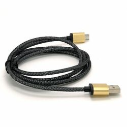 Datový a nabíjecí kabel s Micro USB konektorem, délka 1 metr, Gold na playgosmart.cz