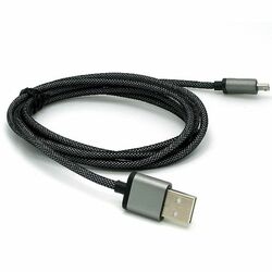 Datový a nabíjecí kabel s Micro USB konektorem, délka 1 metr, Grey na playgosmart.cz