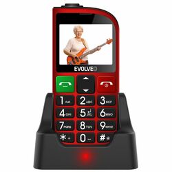 Evolveo EasyPhone FM, Red + nabíjecí stojan na playgosmart.cz