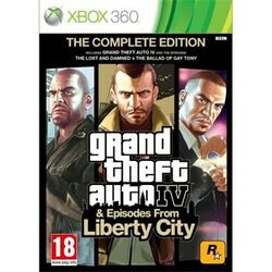 Grand Theft Auto 4 & Episodes from Liberty City (The Complete Edition)-XBOX 360-BAZAR (použité zboží) na playgosmart.cz