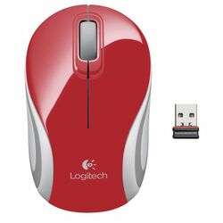Kancelářská myš Logitech Wireless Mini Mouse M187, red na playgosmart.cz