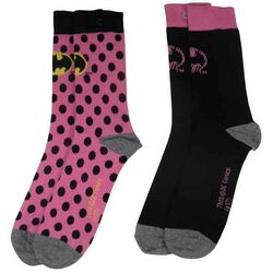 Ponožky DC Comic Batman Pink 37/41 (2-Pack) na playgosmart.cz