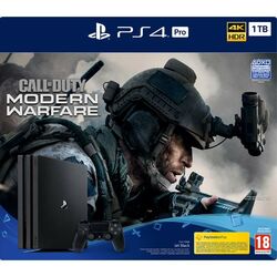 Sony PlayStation 4 Pro 1TB, jet black + Call of Duty: Modern Warfare na playgosmart.cz
