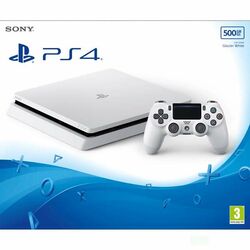Sony PlayStation 4 Slim 500GB, ledovec white na playgosmart.cz