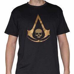 Tričko Assassins Creed 4: Black Flag Gold L na playgosmart.cz