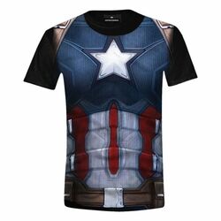 Tričko Captain America Civil War: Captain Costume Full Printed L na playgosmart.cz