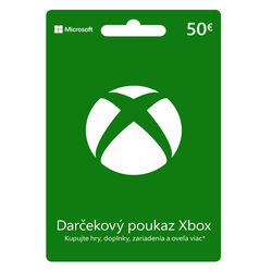 Xbox Store 50 €-elektronická peněženka na playgosmart.cz
