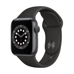 Apple Watch Series 6 GPS, 44mm Space Gray Aluminium Case, Třída A - použité, záruka 12 měsíců